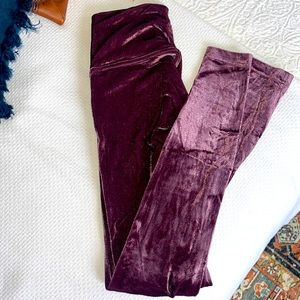 Lululemon crushed velvet high waisted leggings